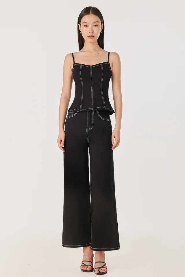 ENDZONE CONTRAST STITCH DENIM JEANS SET