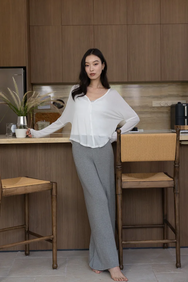 MILLER STRAIGHT LEG LOUNGE JOGGERS - REGULAR (HEATHER GREY)