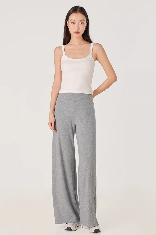MILLER STRAIGHT LEG LOUNGE JOGGERS - PETITE (HEATHER GREY)