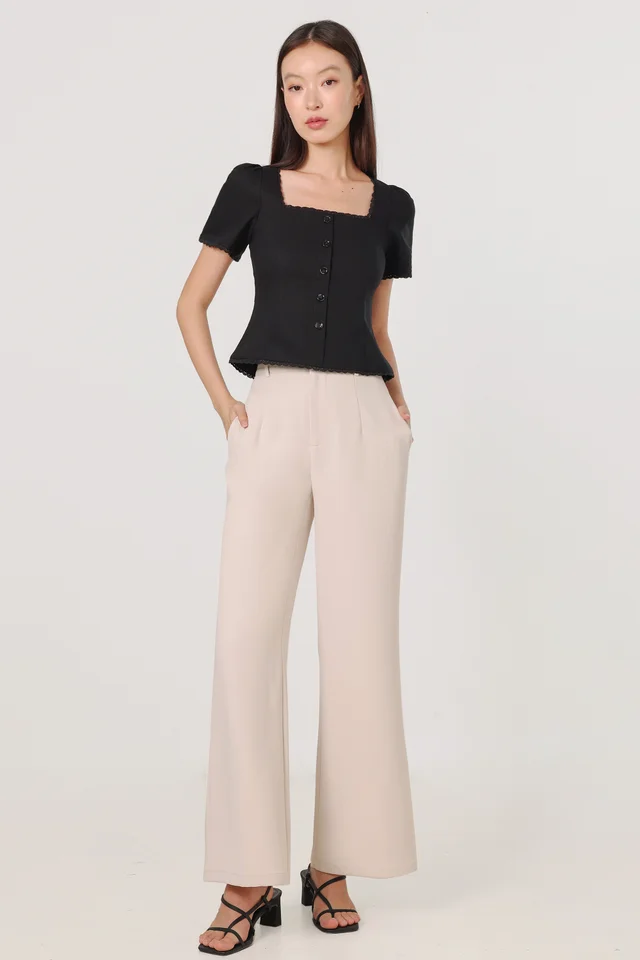 JANETTE LITHE STRAIGHT LEG PANTS - TALL (OAT)