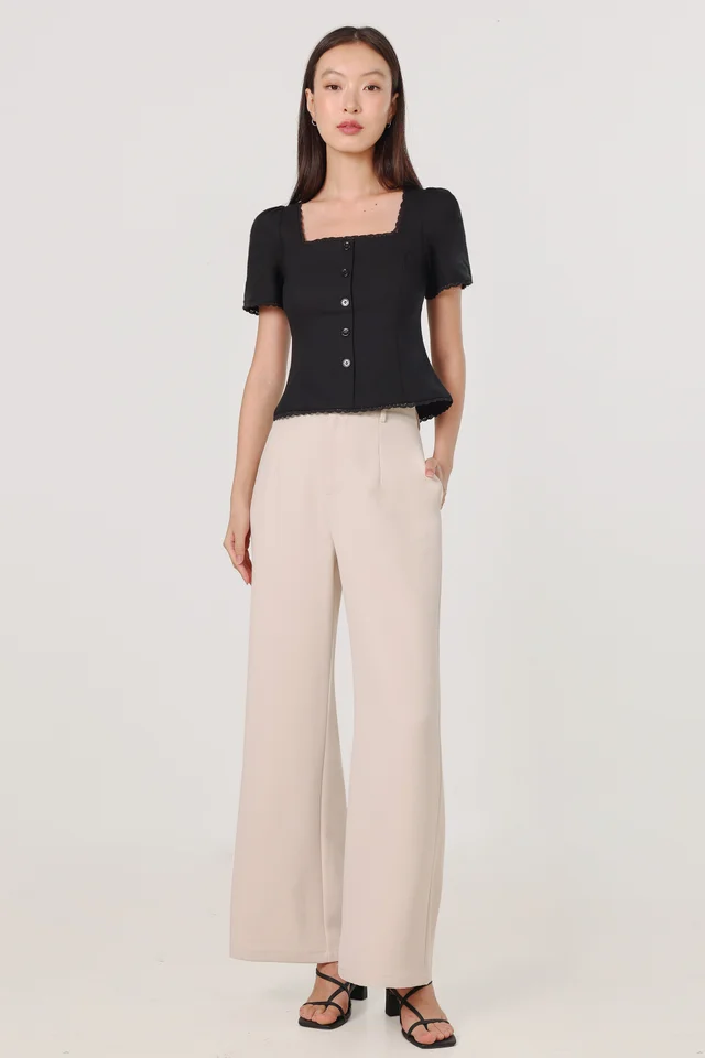 JANETTE LITHE STRAIGHT LEG PANTS - TALL (OAT)