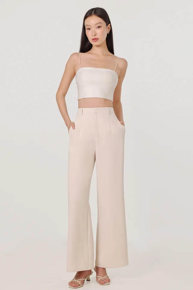 JANETTE LITHE STRAIGHT LEG PANTS - REGULAR (OAT)
