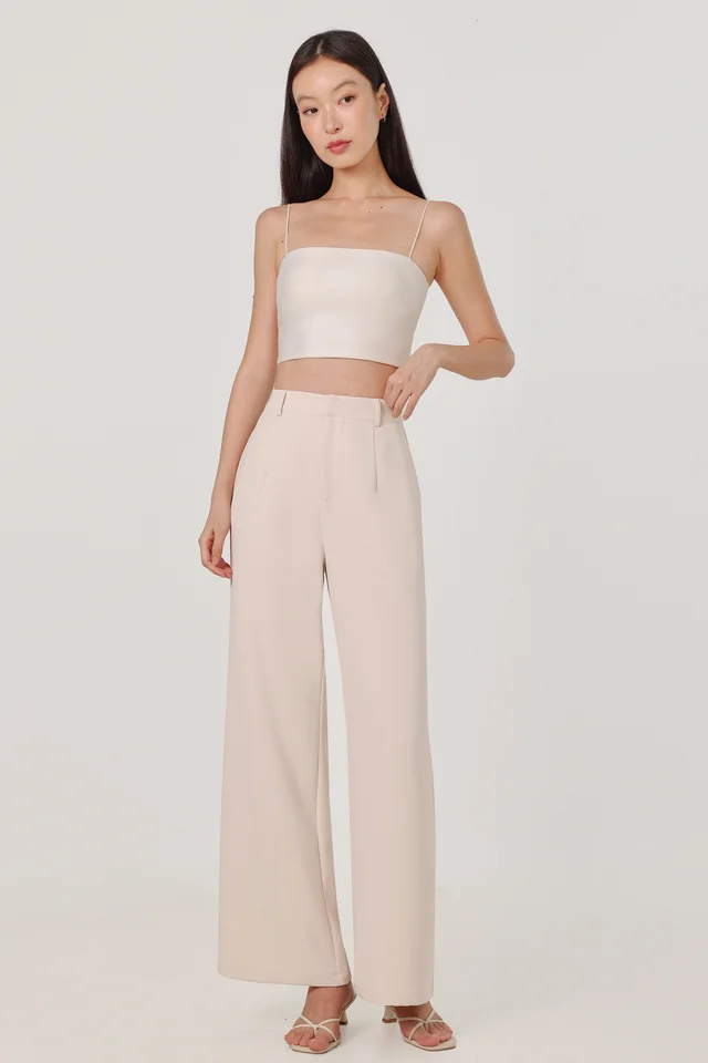 JANETTE LITHE STRAIGHT LEG PANTS - REGULAR (OAT)