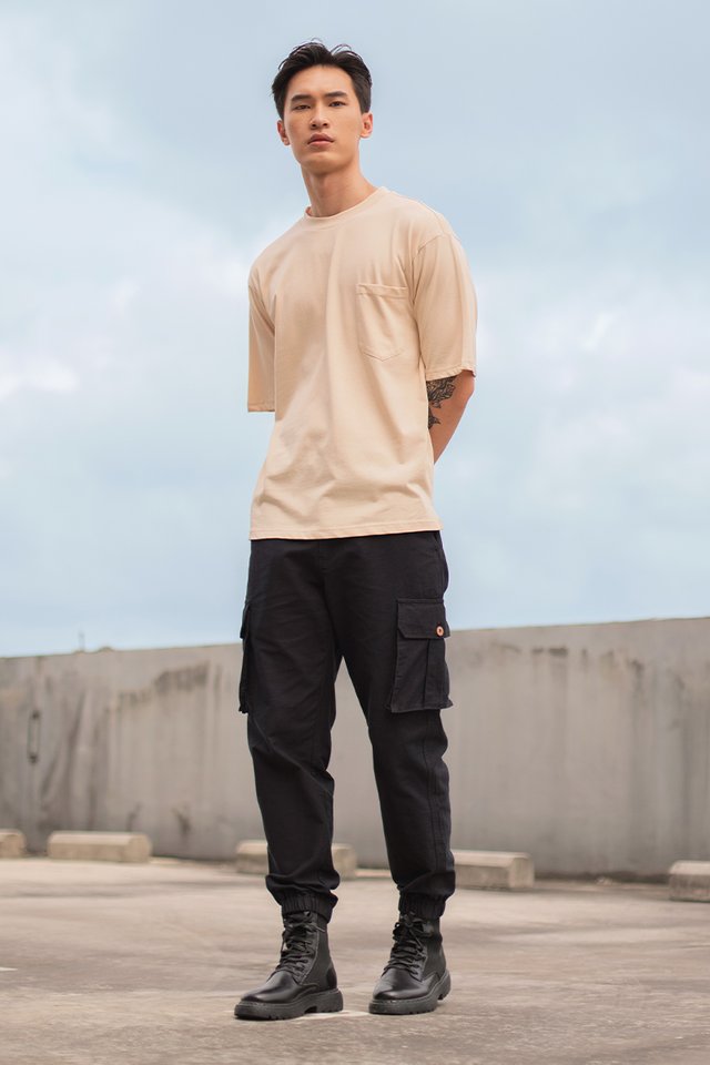 LUCAS POCKET CARGO PANTS #MADEBYLOVET (BLACK) *RESTOCKED*