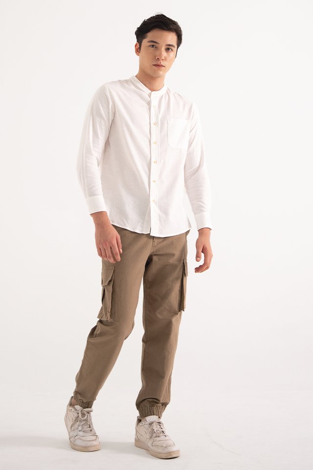 LUCAS POCKET CARGO PANTS #MADEBYLOVET (KHAKI)