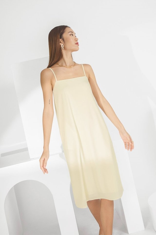 NARELLE CAMI TENT DRESS #MADEBYLOVET (EGGSHELL)