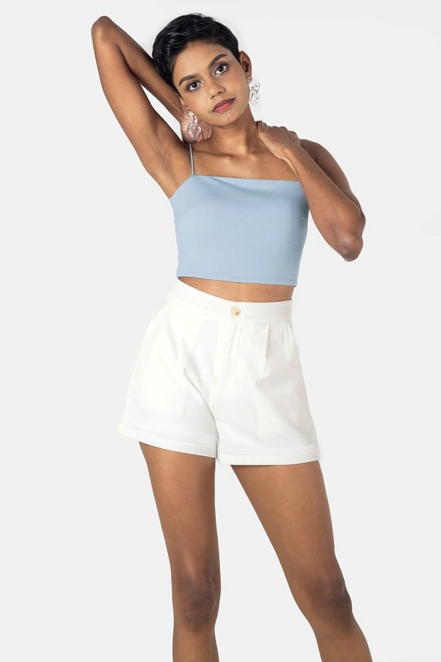 AELLA CAMI CROP TOP #MADEBYLOVET (FROST BLUE)