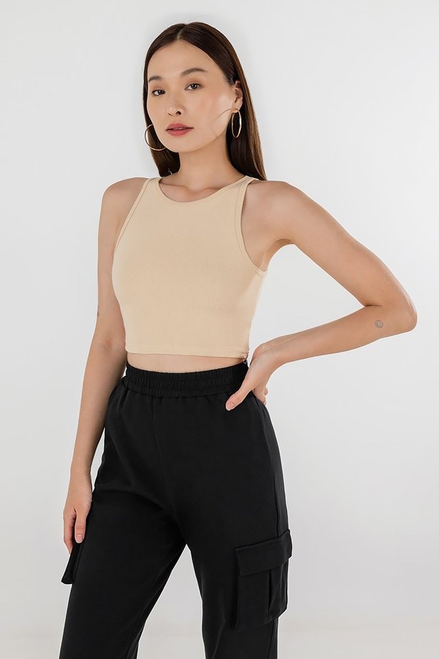 LORRAINE RIBBED PADDED TUBE TOP #MADEBYLOVET (COFFEE) *RESTOCKED*