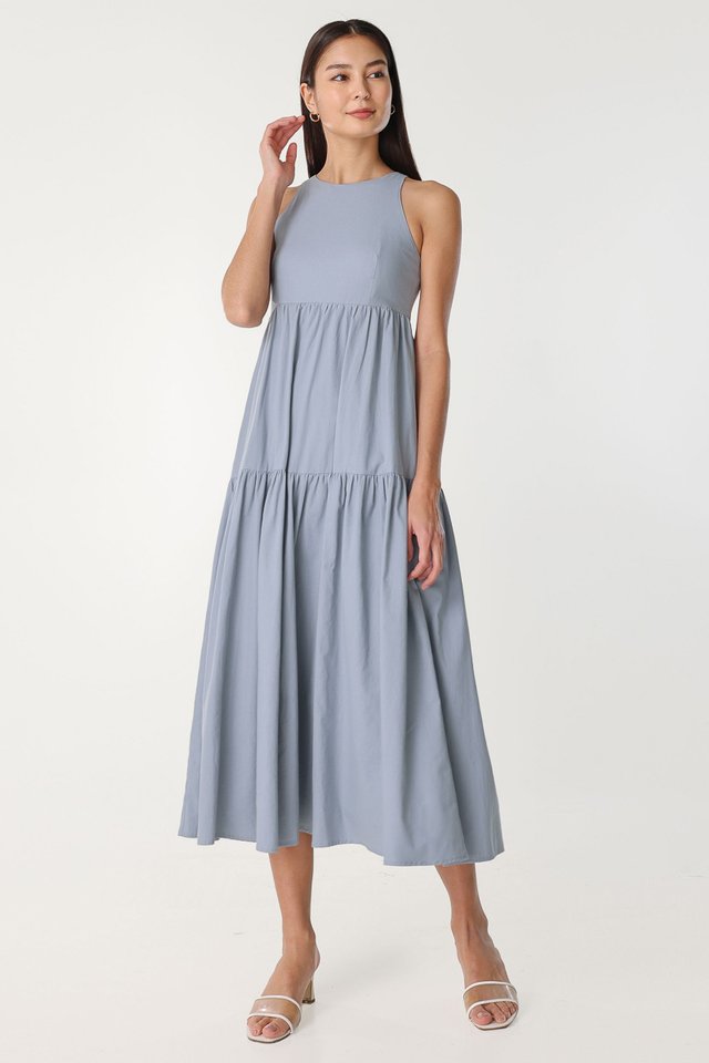 VICTORIA RACER TIERED MAXI (LAKE BLUE)